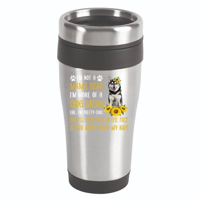 Sunflower Husky Mom Mothers Day Dog Mom Gift 16oz Travel Tumbler