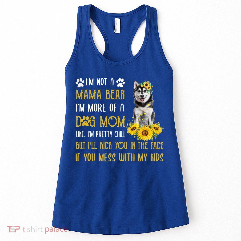 Sunflower Husky Mom Mothers Day Dog Mom Gift Womens Tank Top