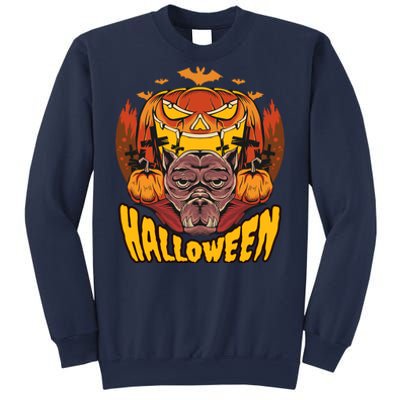 Spooky Halloween Monster And Pumpkins Sweatshirt