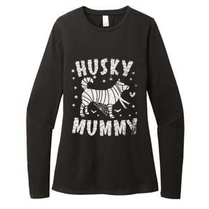 Siberian Husky Mummy Halloween Cool Gift Womens CVC Long Sleeve Shirt