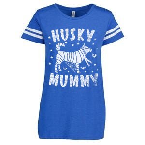 Siberian Husky Mummy Halloween Cool Gift Enza Ladies Jersey Football T-Shirt