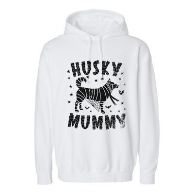 Siberian Husky Mummy Halloween Cool Gift Garment-Dyed Fleece Hoodie