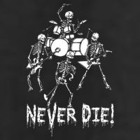 Skeleton Heavy Metal Band Adult Drive Performance Visor