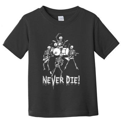 Skeleton Heavy Metal Band Toddler T-Shirt