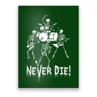 Skeleton Heavy Metal Band Poster