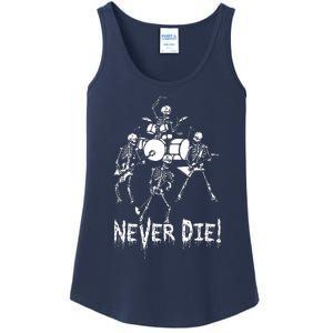 Skeleton Heavy Metal Band Ladies Essential Tank