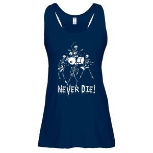 Skeleton Heavy Metal Band Ladies Essential Flowy Tank