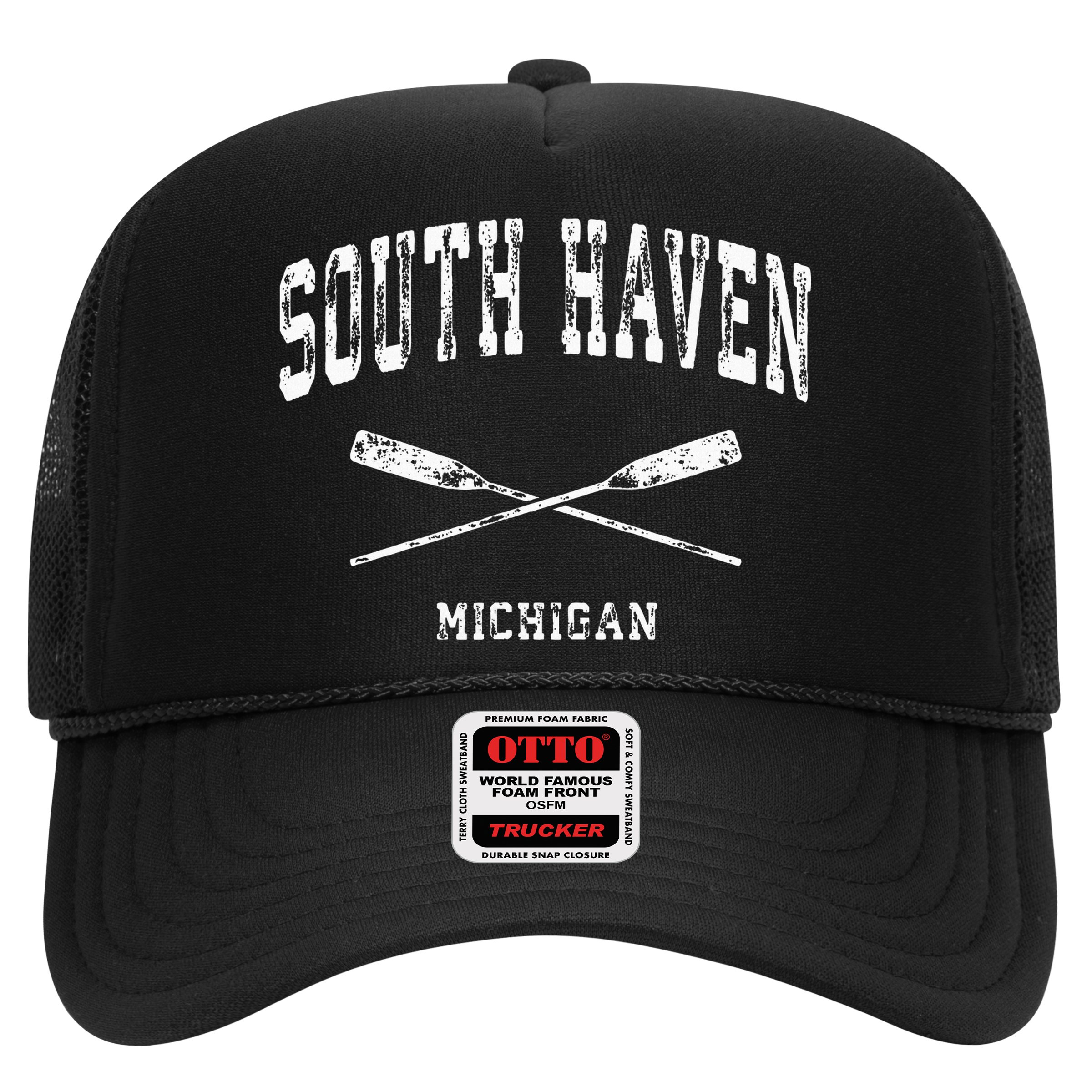 South Haven Michigan Vintage Nautical Crossed Oars Hat