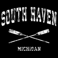 South Haven Michigan Vintage Nautical Crossed Oars Kids T-Shirt