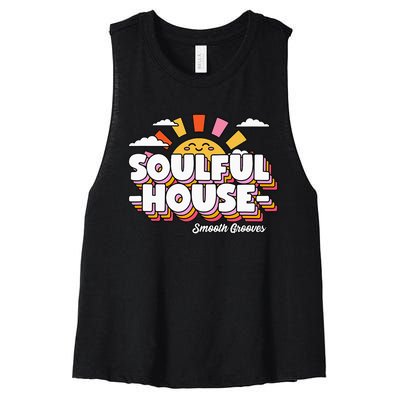 Soulful House Music Deep House Women's Racerback Cropped Tank