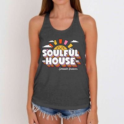 Soulful House Music Deep House Women's Knotted Racerback Tank