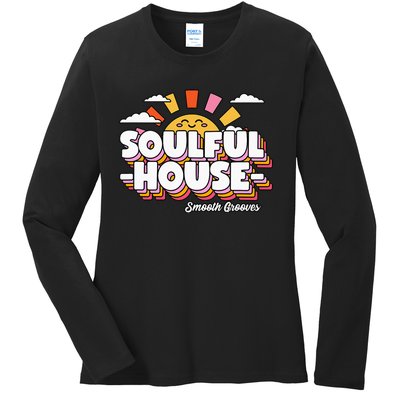 Soulful House Music Deep House Ladies Long Sleeve Shirt