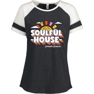 Soulful House Music Deep House Enza Ladies Jersey Colorblock Tee