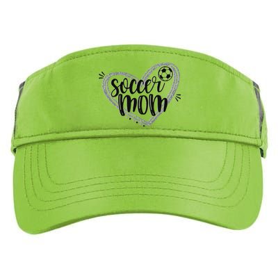 Soccer Heart Mom Soccer Soccer Mom Gift Adult Drive Performance Visor