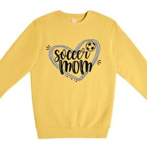 Soccer Heart Mom Soccer Soccer Mom Gift Premium Crewneck Sweatshirt