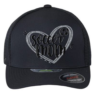 Soccer Heart Mom Soccer Soccer Mom Gift Flexfit Unipanel Trucker Cap