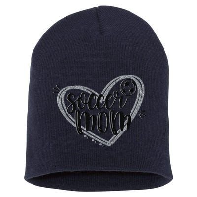 Soccer Heart Mom Soccer Soccer Mom Gift Short Acrylic Beanie