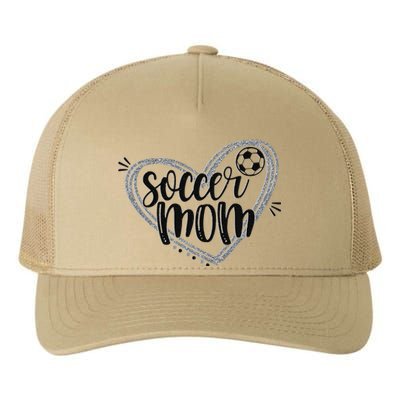 Soccer Heart Mom Soccer Soccer Mom Gift Yupoong Adult 5-Panel Trucker Hat