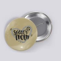 Soccer Heart Mom Soccer Soccer Mom Gift Button