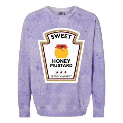 Sweet Honey Mustard Condiment Group Costume Colorblast Crewneck Sweatshirt