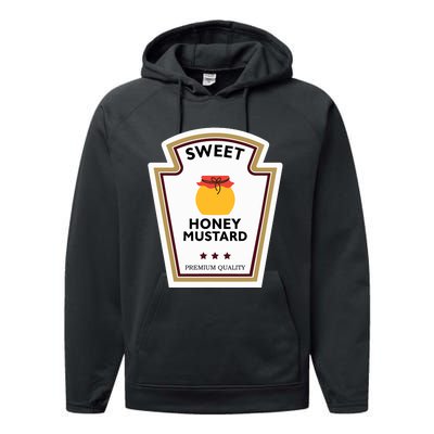 Sweet Honey Mustard Condiment Group Costume Performance Fleece Hoodie