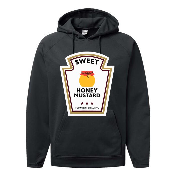 Sweet Honey Mustard Condiment Group Costume Performance Fleece Hoodie