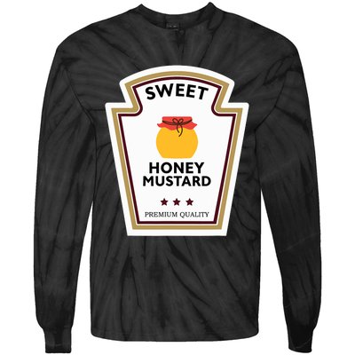 Sweet Honey Mustard Condiment Group Costume Tie-Dye Long Sleeve Shirt