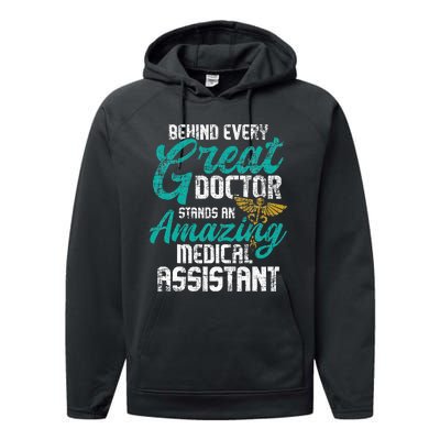 Stethoscope Heart Medical Nursery Healthcare Performance Fleece Hoodie