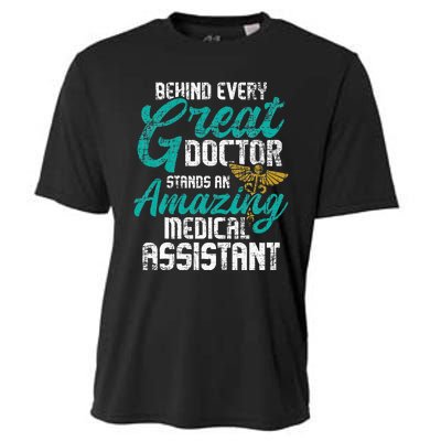 Stethoscope Heart Medical Nursery Healthcare Cooling Performance Crew T-Shirt