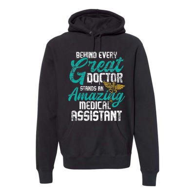 Stethoscope Heart Medical Nursery Healthcare Premium Hoodie