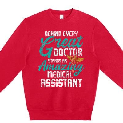 Stethoscope Heart Medical Nursery Healthcare Premium Crewneck Sweatshirt