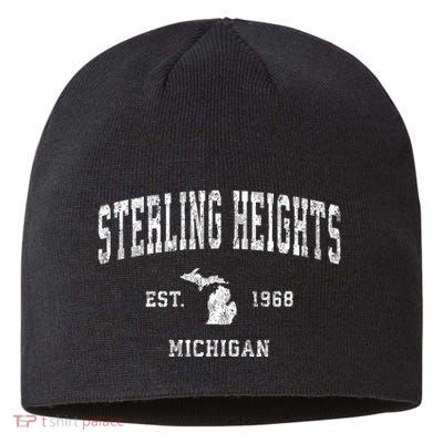 Sterling Heights Michigan Mi Vintage Sports Sustainable Beanie