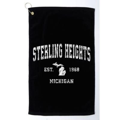 Sterling Heights Michigan Mi Vintage Sports Golf Towel