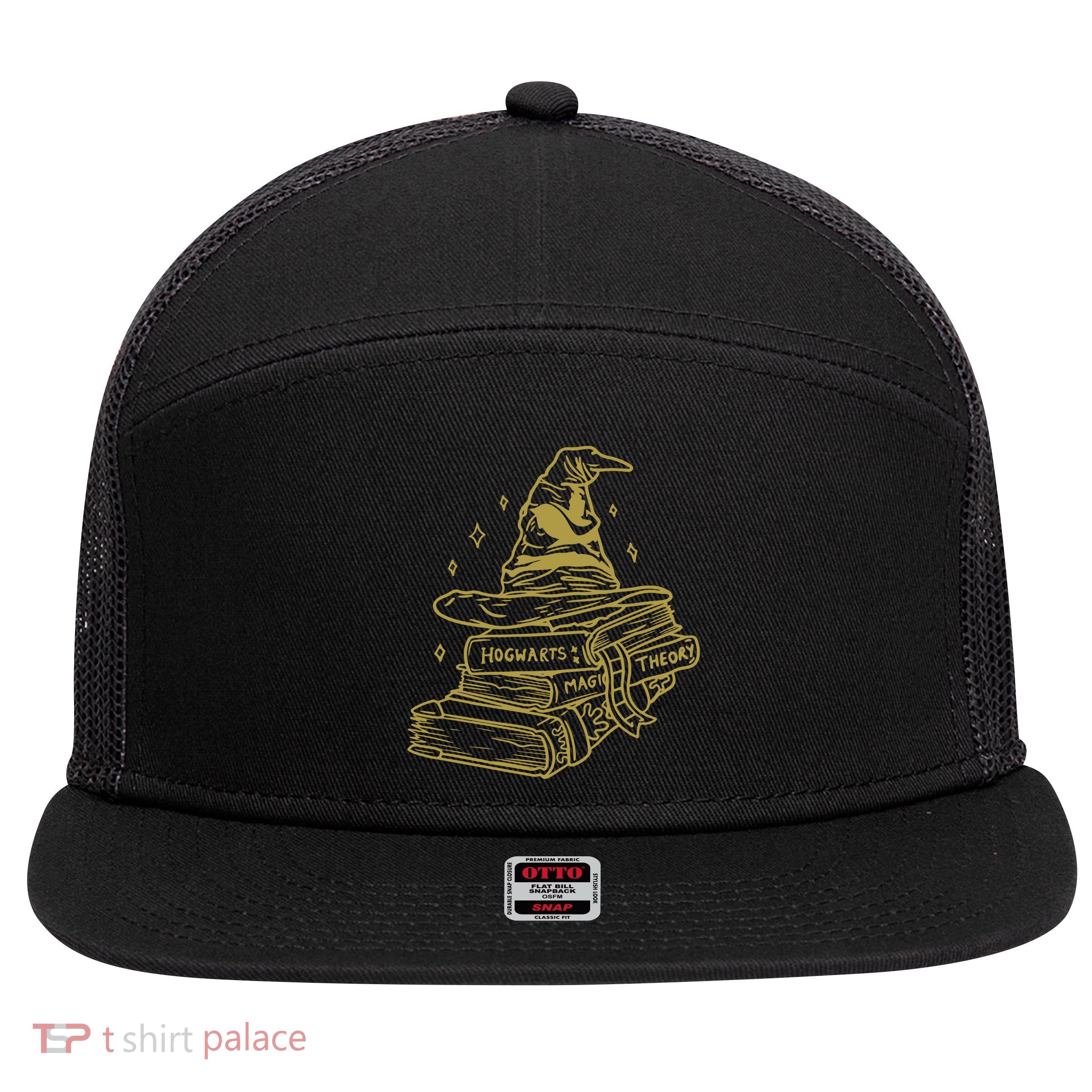 Sorting Hat Magic School Wizard School 7 Panel Mesh Trucker Snapback Hat