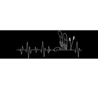 Ski Heartbeat Mountain Ski Sport Skilife Alps Skier Bumper Sticker