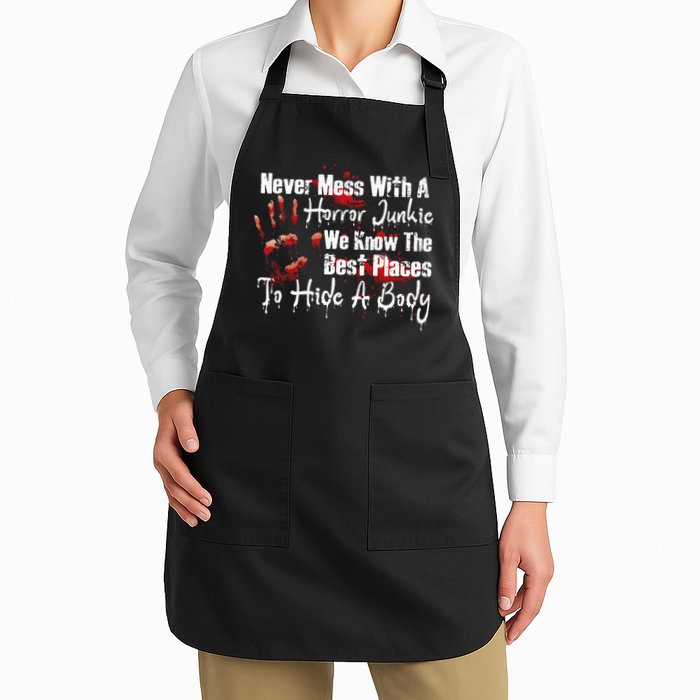 Scary Horror Movie Mess With A Horror Movie Junkie Apron