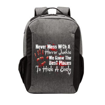 Scary Horror Movie Mess With A Horror Movie Junkie Vector Backpack