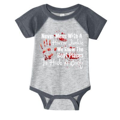 Scary Horror Movie Mess With A Horror Movie Junkie Infant Baby Jersey Bodysuit
