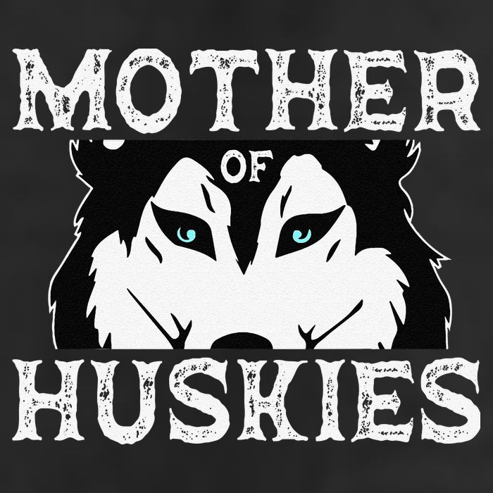 Siberian Husky Mom Fur Parent Sled Dog Breed Mothers Day 7 Panel Mesh Trucker Snapback Hat