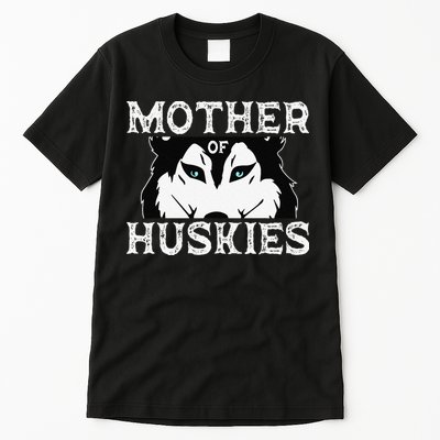 Siberian Husky Mom Fur Parent Sled Dog Breed Mothers Day Tall T-Shirt