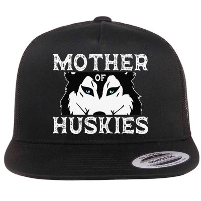 Siberian Husky Mom Fur Parent Sled Dog Breed Mothers Day Flatbill Hat