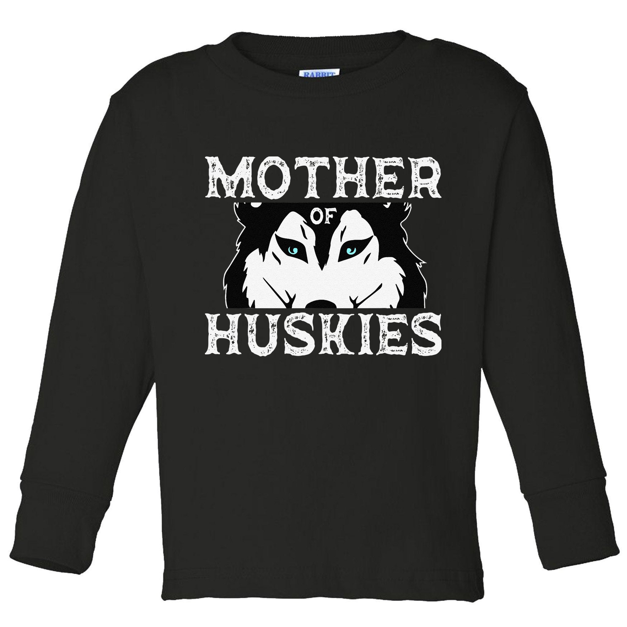Siberian Husky Mom Fur Parent Sled Dog Breed Mothers Day Toddler Long Sleeve Shirt