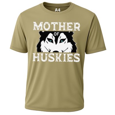 Siberian Husky Mom Fur Parent Sled Dog Breed Mothers Day Performance Shirt