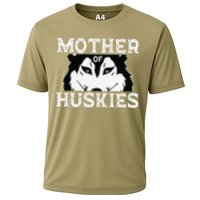 Siberian Husky Mom Fur Parent Sled Dog Breed Mothers Day Cooling Performance Crew T-Shirt
