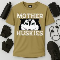 Siberian Husky Mom Fur Parent Sled Dog Breed Mothers Day Cooling Performance Crew T-Shirt