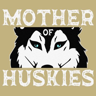 Siberian Husky Mom Fur Parent Sled Dog Breed Mothers Day T-Shirt