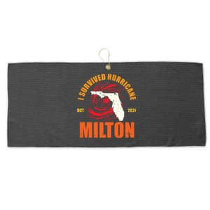 Survived Hurricane Milton Stay Strong Florida Large Microfiber Waffle Golf Towel