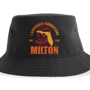 Survived Hurricane Milton Stay Strong Florida  Sustainable Bucket Hat