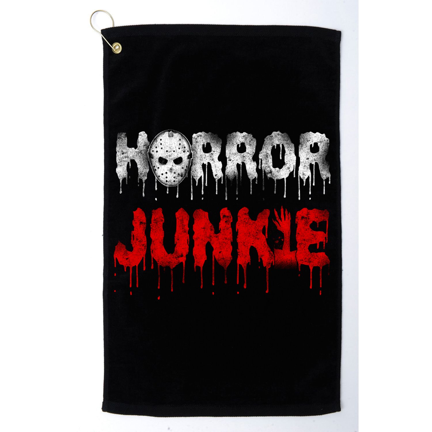 Scary Horror Movie Hockey Mask Junkie Great Gift Golf Towel