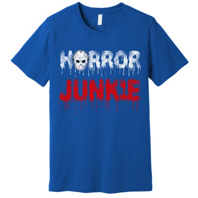 Scary Horror Movie Hockey Mask Junkie Great Gift Premium T-Shirt